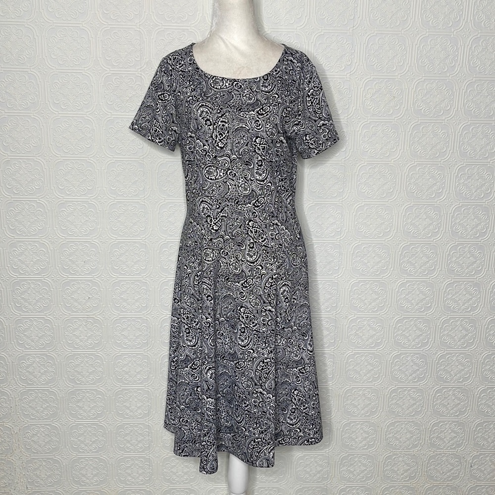 Talbots | Paisley, Scoop Neck, A-Line Dress